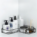 Kitchen Bathroom Corner Metal Rack Shelf 🔥 New Design with Hook😍