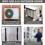 Ac Outdoor Unit Protector Heat Insulation Sunlight Shade Protector From Dust With Adjustable Buckle Rain Cover Air Conditioner Cover – Ac Cover – Ac Outer Cover – Ac Protector – 36 Inches