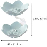 Wall-Mounted Double-Layer Lotus Flower Soap Holder