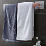(1 Pcs )plastic Towel Hanger Stick Standing Suction Towel Rack Wall Mounted Cover Bathroom Storage Shelf (random Color)